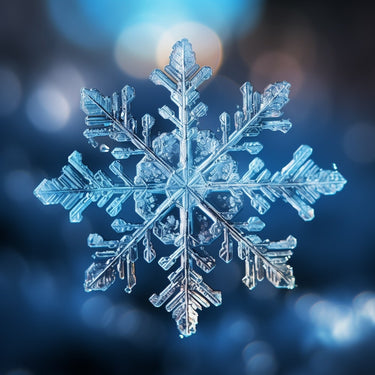 tableau toile flocon de neige
